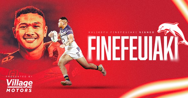 Finefeuiaki to join Dolphins from 2025