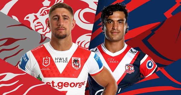 Dragons and Roosters battle fiercely in ANZAC showdown