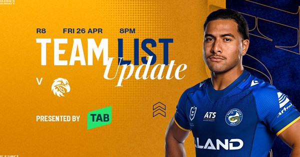 NRL Team List Update: Round 8