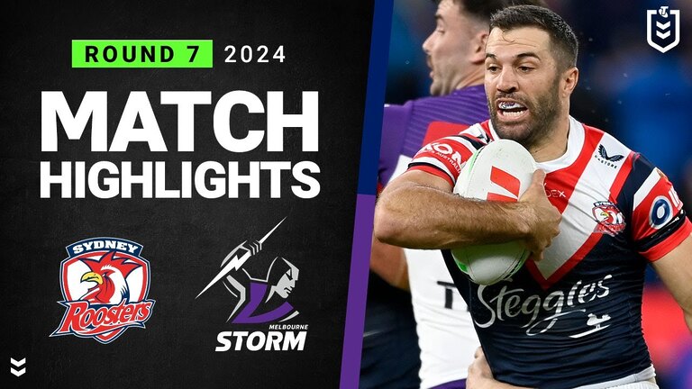 Epic NRL showdown: Roosters vs Storm 2024 Highlights