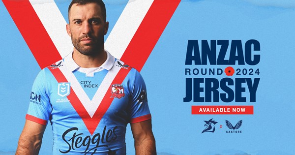 Roosters Release 2024 ANZAC Round Jersey and Cap!