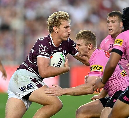 Back to centre...Ben Trbojevic takes on the Panthers last week