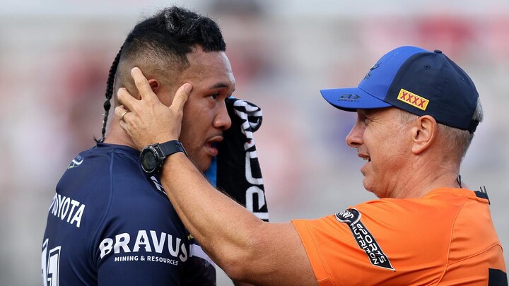 A number of head clashes have led to calls for the NRL to scrap kick-offs. Picture: Jason McCawley/Getty Images