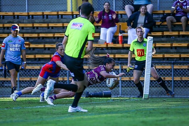 Teuwira Rameka-Keremete crosses for the opening try