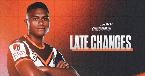 Late Changes: Round 5 vs Dolphins