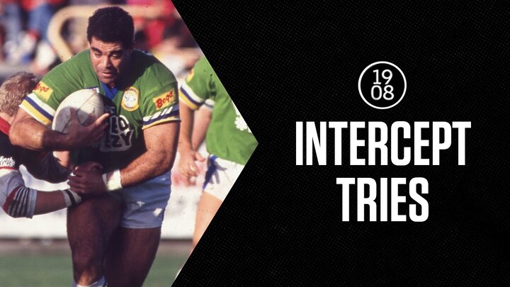 Incredible Intercept Tries | NRL Throwback | Morris, Johnston, Meninga & more.