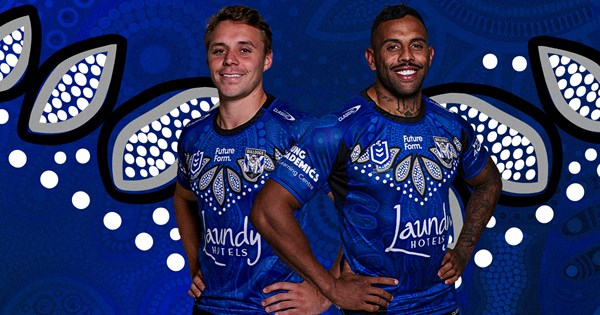 2024 Bulldogs Indigenous Jersey inspired by 'Connections' art