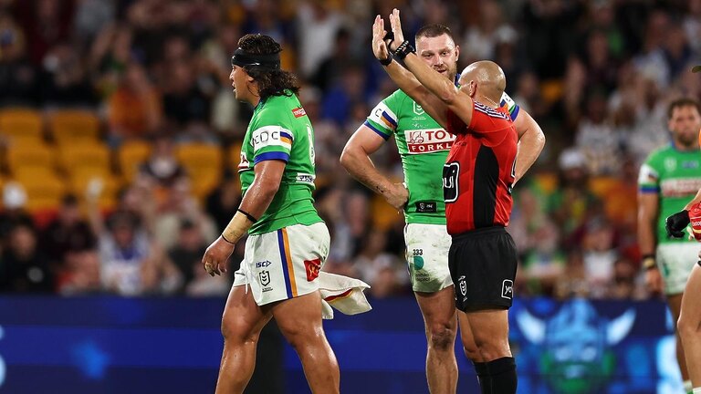 NRL games are regularly being decided by sin-bins. (Photo by Hannah Peters/Getty Images)