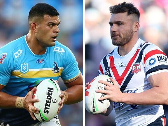 David Fifita and Angus Crichton. Photos: Getty Images