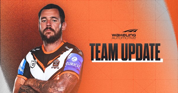 Team Update: Round 9 vs Bulldogs