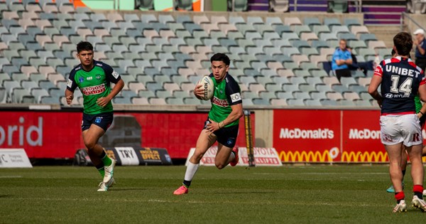 Canberra Raiders edged out by Roosters in Flegg