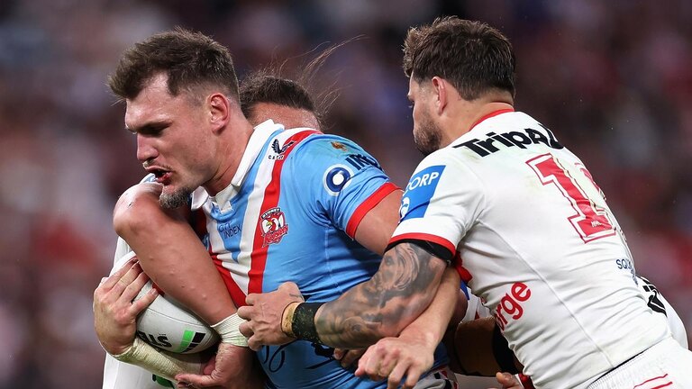 The Roosters have a fight on their hands to keep Angus Crichton. Picture: Cameron Spencer/Getty Images