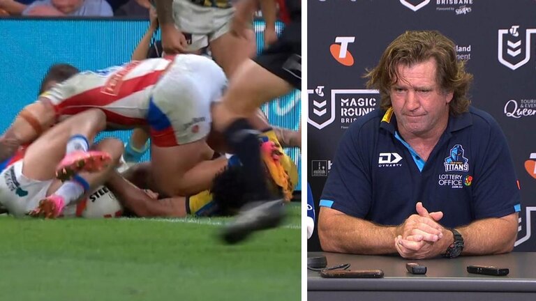 Des Hasler erupts as NRL controversy shakes Titans-NRL