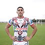 Two-time Indigenous All Stars representative Tyrell Sloan in the Dragons' 2024 Indigenous Jersey.