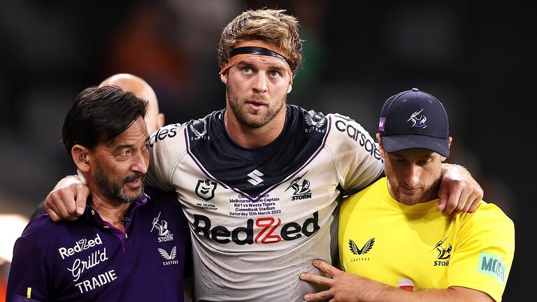 Christian Welch has fought back from three serious injuries at the Storm. Picture: Mark Kolbe/Getty Images