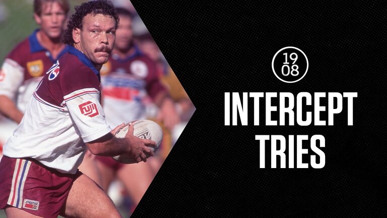 Incredible Intercept Tries | NRL Throwback | Lyons, Roberts, Thurston & more!