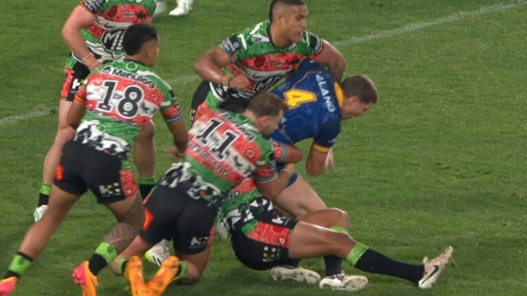 Mitchell was the bottom Souths player of the three. Photo: Fox Sports