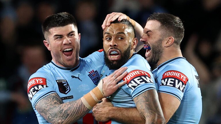 Josh Addo-Carr is tipped to retain his Blues jersey after earning a recall 12 months ago. Picture: Brendon Thorne/Getty Images