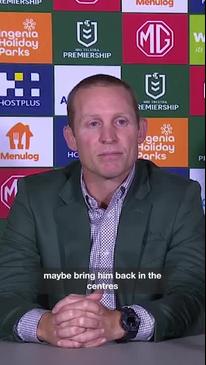 Rabbitohs coach’s blunt reply after Latrell question