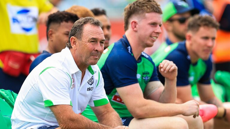 Ricky Stuart is staying in Canberra after he signed lengthy new deal with the Raiders. Picture: Jenny Evans/Getty Images