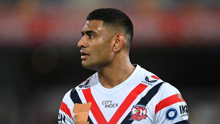 Daniel Tupou of the Roosters. Photo by Albert Perez/Getty Images.