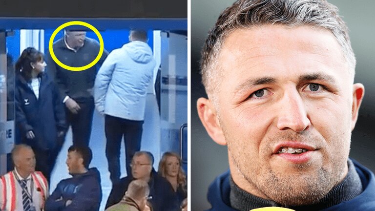 Sam Burgess clashes with rival coach in tunnel