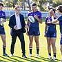 Victorian Minister for Sport, Steve Dimopoulos with Storm Junior Rep players