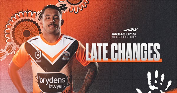 Late Changes: Round 12 vs Cowboys