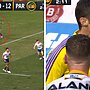 Clint Gutherson's collision with referee Peter Gough.