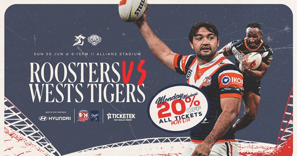 Get 20% Off All Round 17 Tickets with Monday Madness!