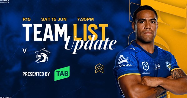 Eels squad shakes up for Roosters rumble