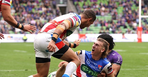 Newcastle Knights fall short against Storm in Melbourne