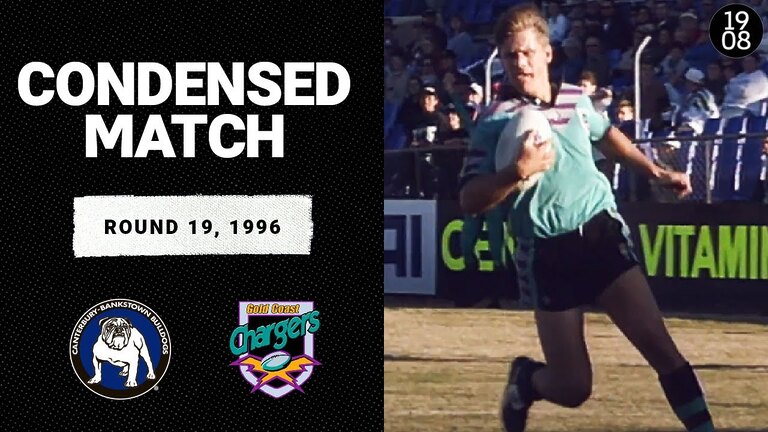 Canterbury Bulldogs v Gold Coast Chargers | Round 19, 1996 | Condensed Match | NRL