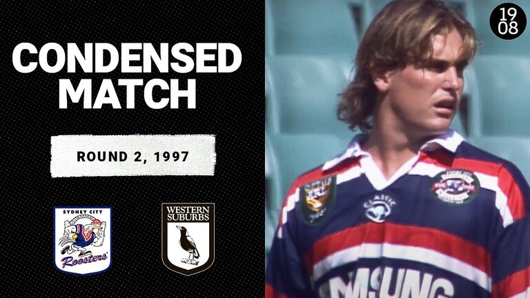 Sydney City Roosters vs. Western Suburbs Magpies | Round 2, 1997 | Condensed Match | NRL