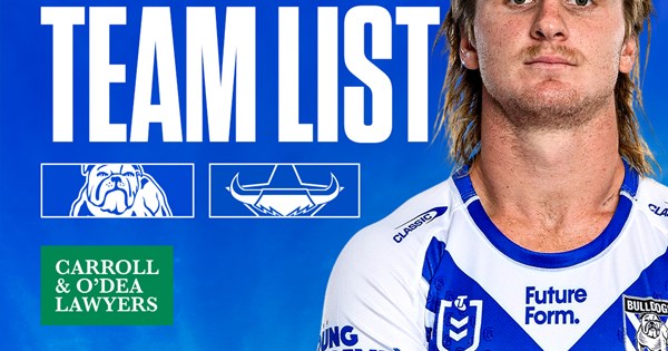 Round 20 Team News: Bulldogs v Cowboys