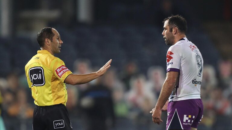 Cameron Smith has called on the NRL to get rid of the six-again rule. Picture: Brett Costello