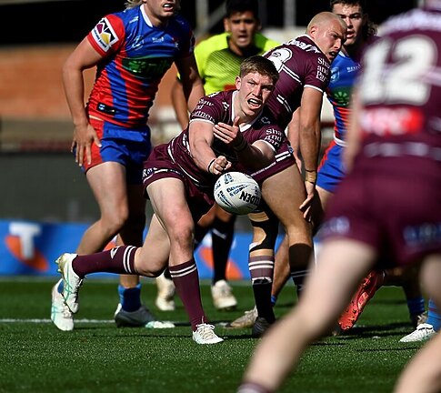 Hooker TJ Herring fires out a pass against the Knights