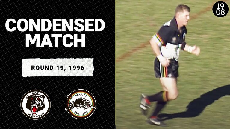 North Sydney Bears v Penrith Panthers | Round 19, 1996 | Condensed Match | NRL