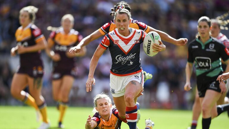 Sam Bremner has been out of the game for more than a year but she’s as fit as ever after rejoining the Roosters. Picture: NRL Photos