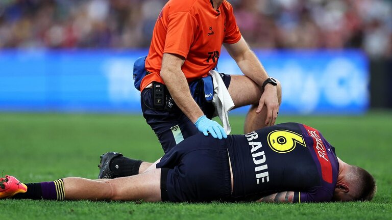 Cameron Munster hasn’t played since he hurt his groin at Magic Round. Picture: Hannah Peters/Getty Images