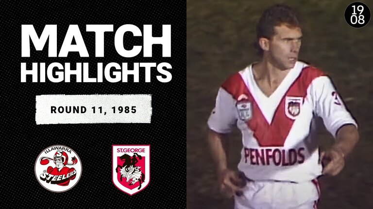 Iconic NRL Match Highlights: Steelers vs Dragons 1985