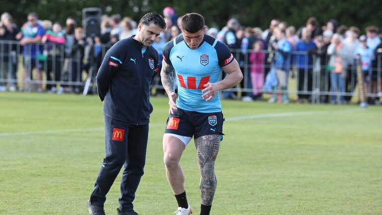 Bradman Best got through a fitness test on Wednesday at Blues training. Picture: Rohan Kelly