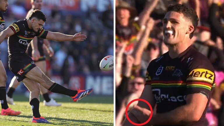 ‘Clutch king’: Nathan Cleary’s 43m golden point field goal blows NRL away