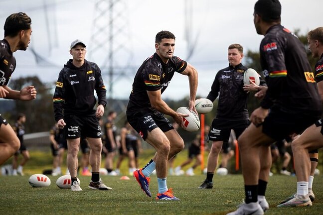 Nathan Cleary completed Panthers training on Tuesday and is set for his NRL return on Sunday afternoon.