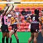 Annetta-Claudia Nu'uausala of the Broncos getting sent off against the Eels. (Photo by Albert Perez/Getty Images)