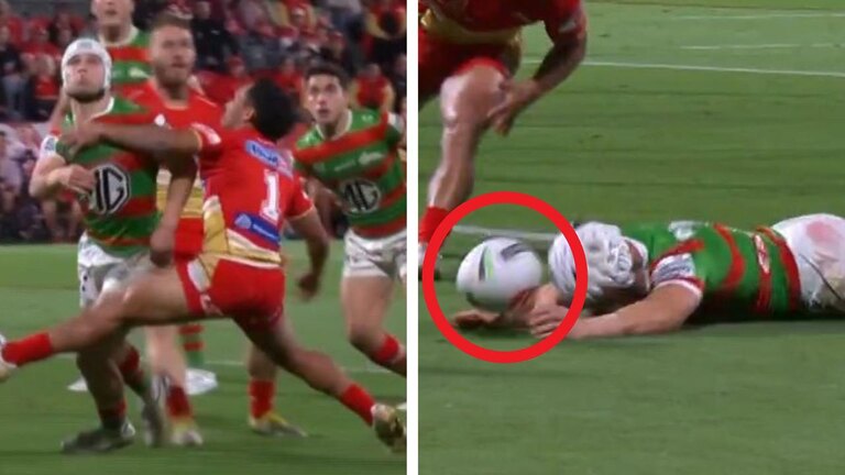 ‘I cannot believe that’: Souths penalty try controversy divides NRL