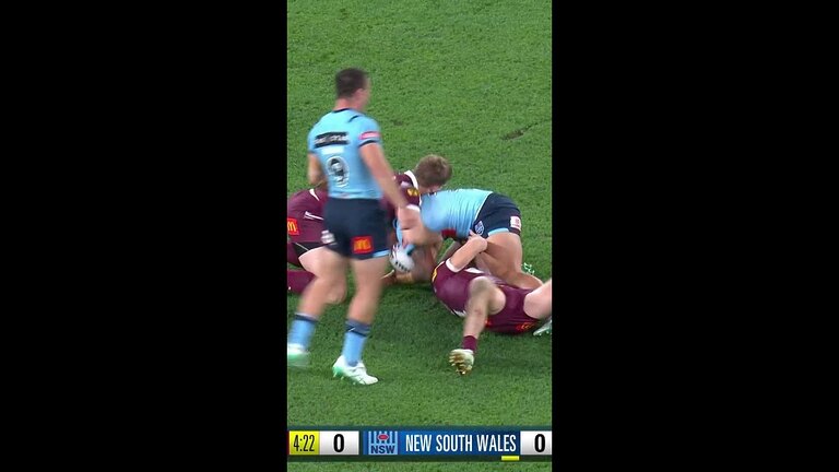 Spencer Leniu dominating with powerful runs in NRL Origin