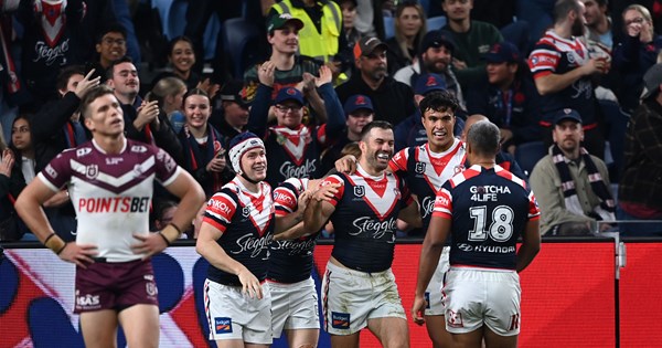 Tedesco leads Roosters to spectacular win