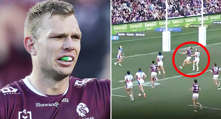 Tom Trbojevic's emphatic fullback statement as NRL fans all say same thing after Manly win