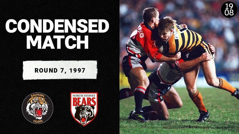 1997 Balmain Tigers vs North Sydney Bears full match